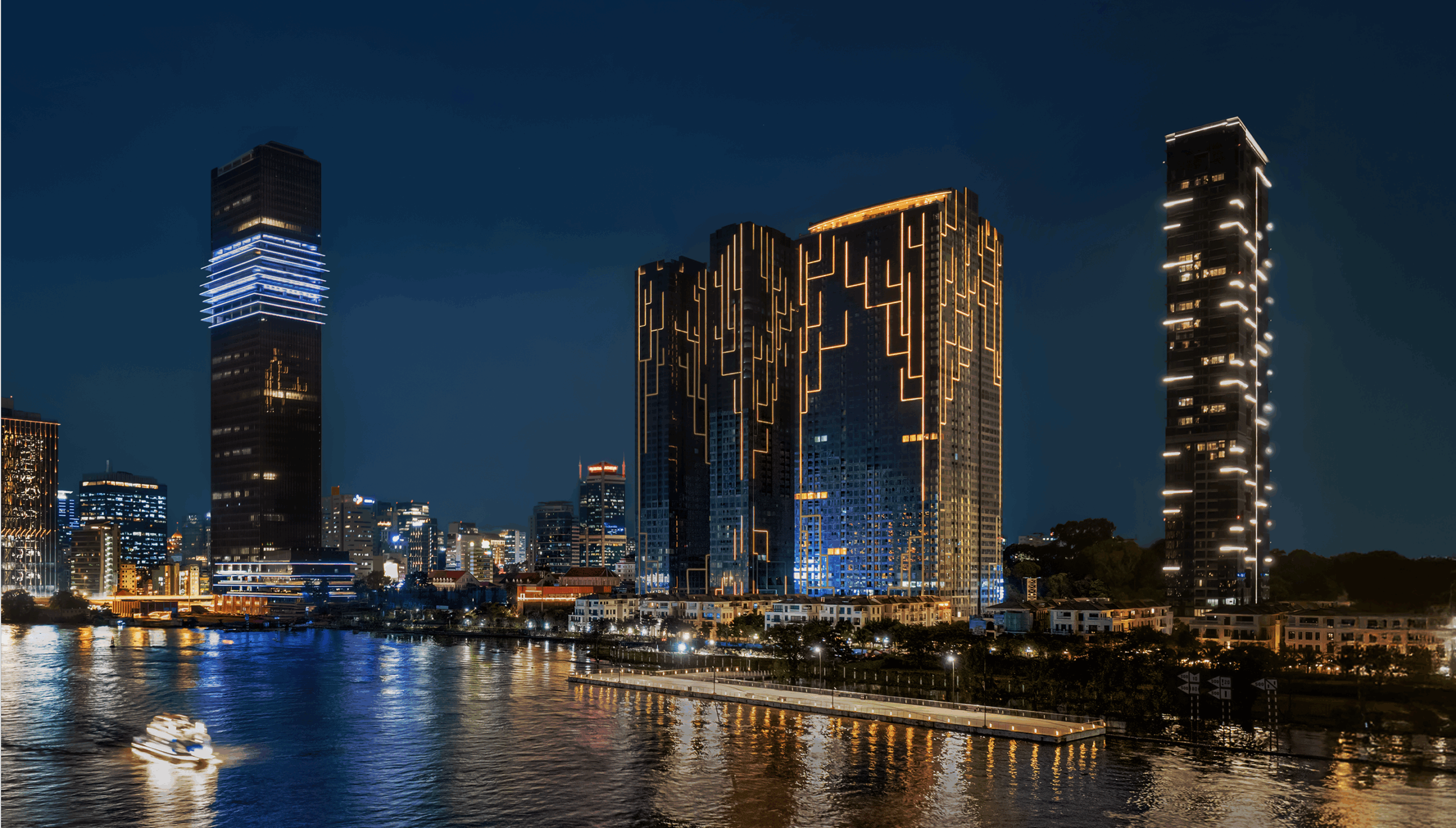 Phối Cảnh Marina Central Tower về đêm
