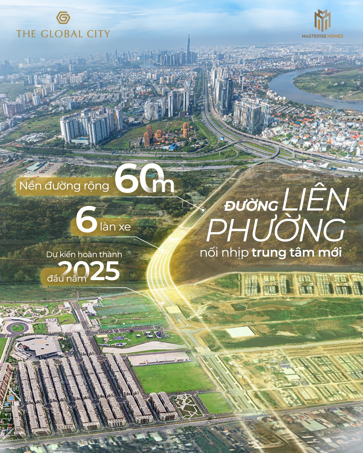 đường liên phường the global city