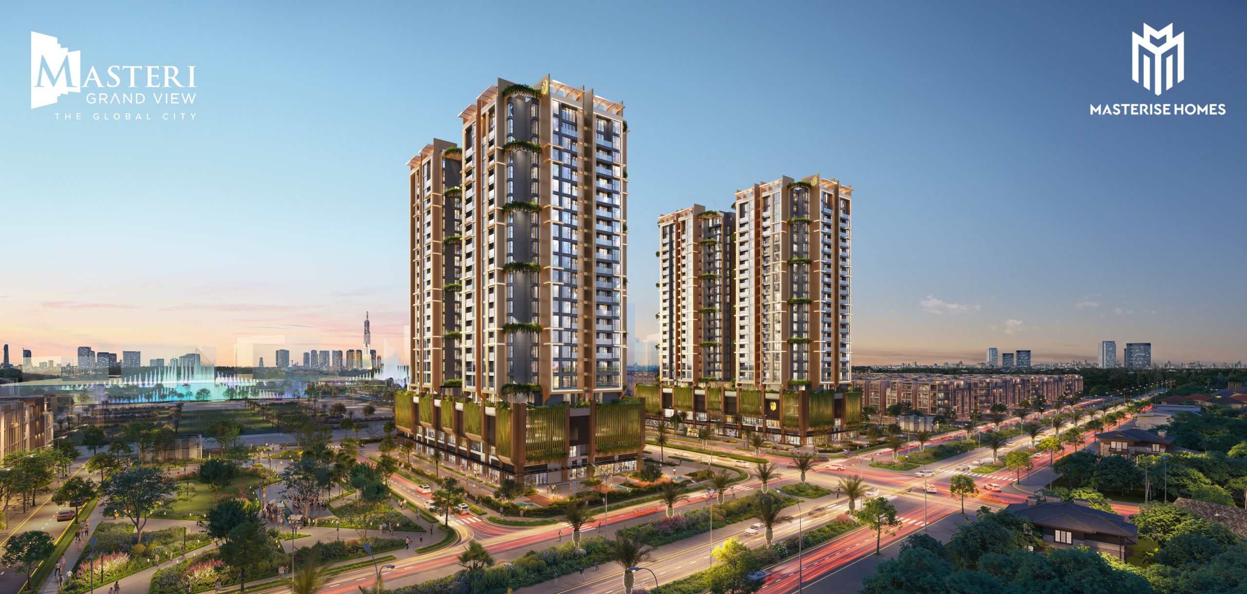 phân khu cao tầng masteri grand view the global city
