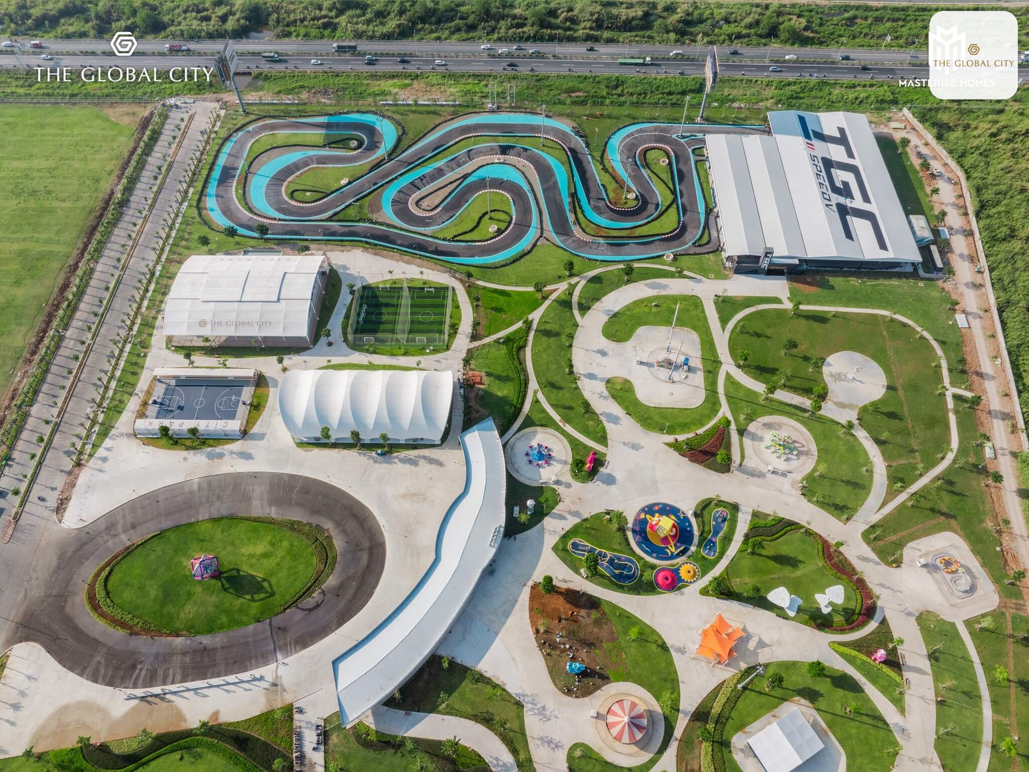 tiến độ hoàn thiện city park the global city