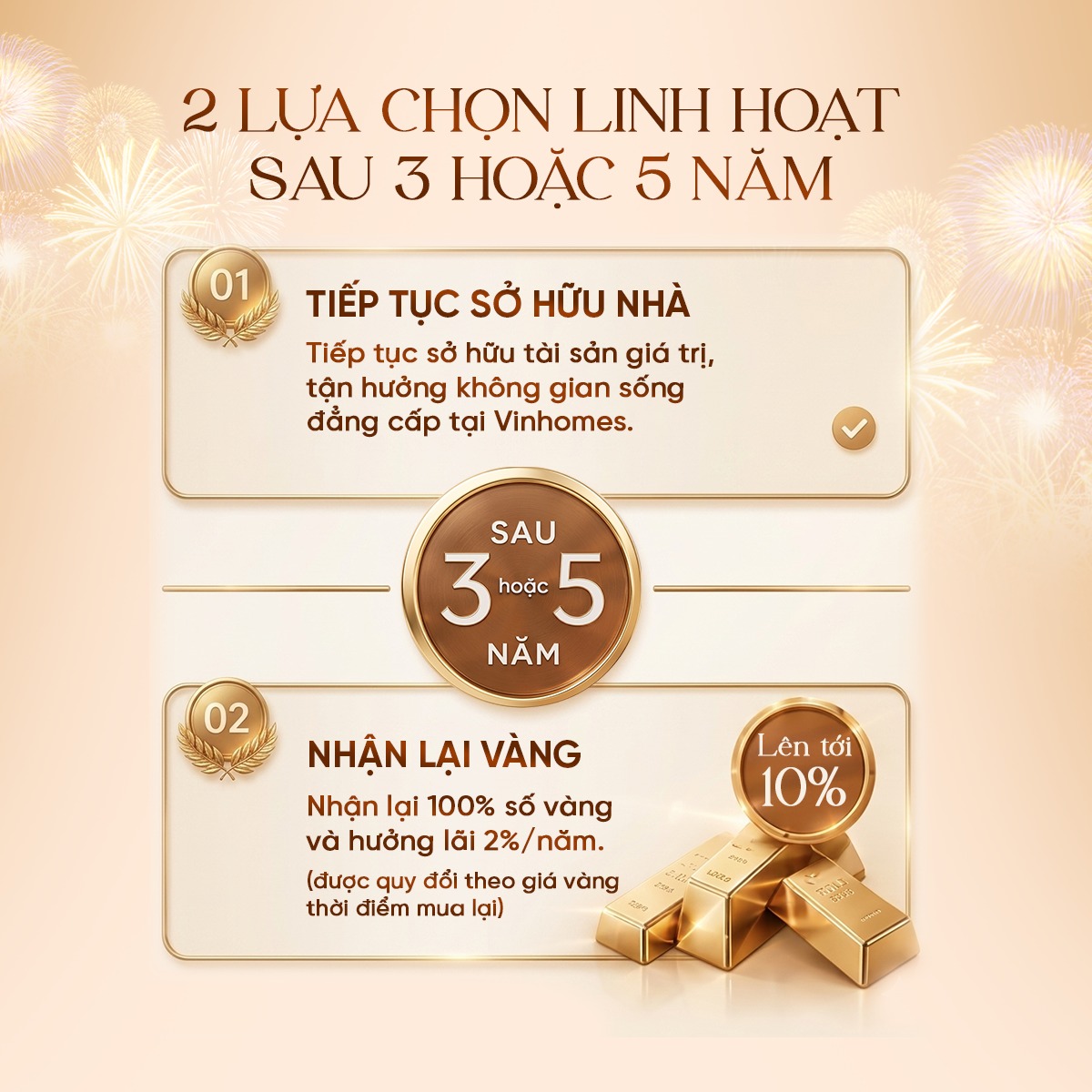 Chính sách mua Vinhomes bằng vàng