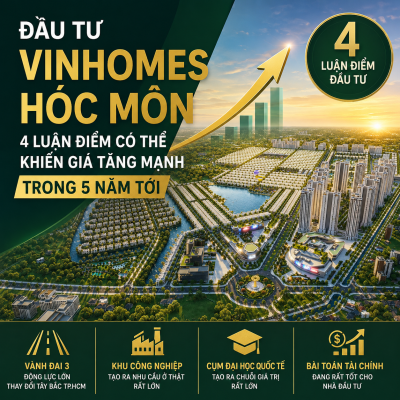 Đầu tư Vinhomes Hóc Môn phân tích 4 luận điểm đầu tư