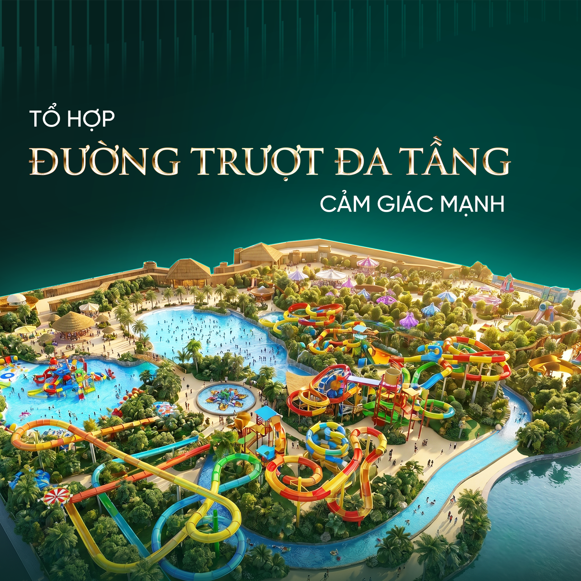 Tổ họp đường trượt cảm giác mạnh vinhomes hóc môn