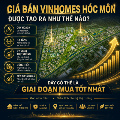 Giá bán Vinhomes Hóc môn được tạo ra như thế nào