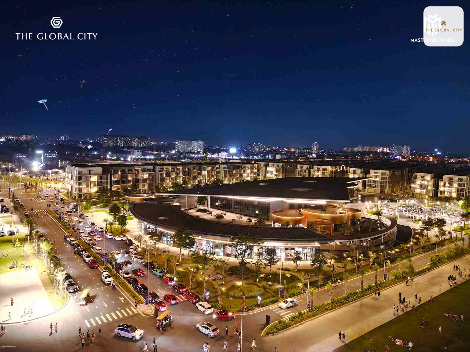 dự án đã lên đèn về đêm the global city