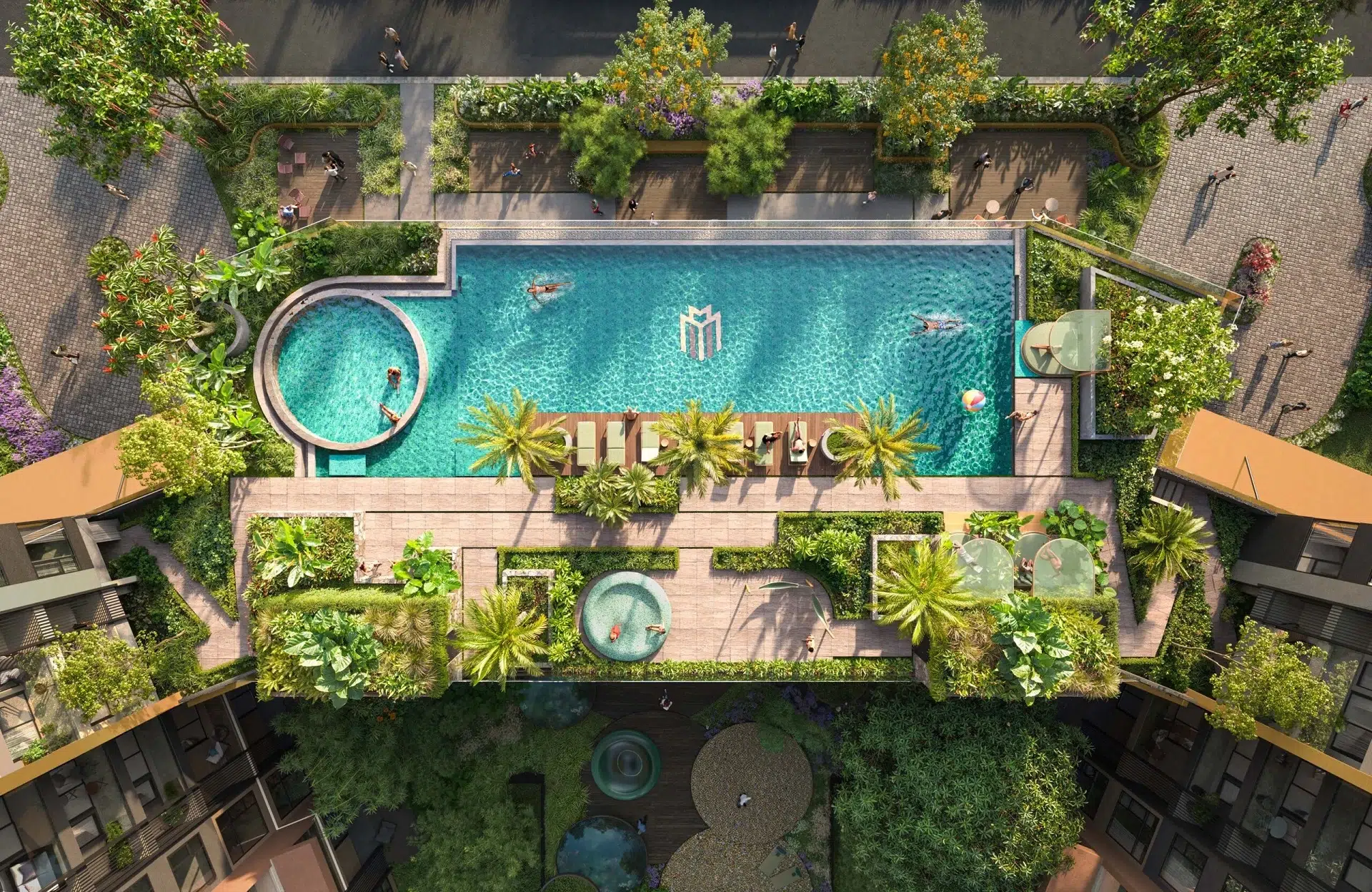 tiện ích bể bơi masteri park place