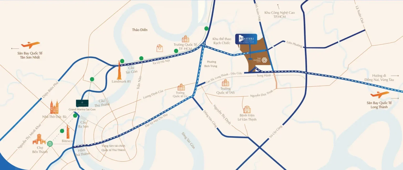 masteri cosmo central vị trí