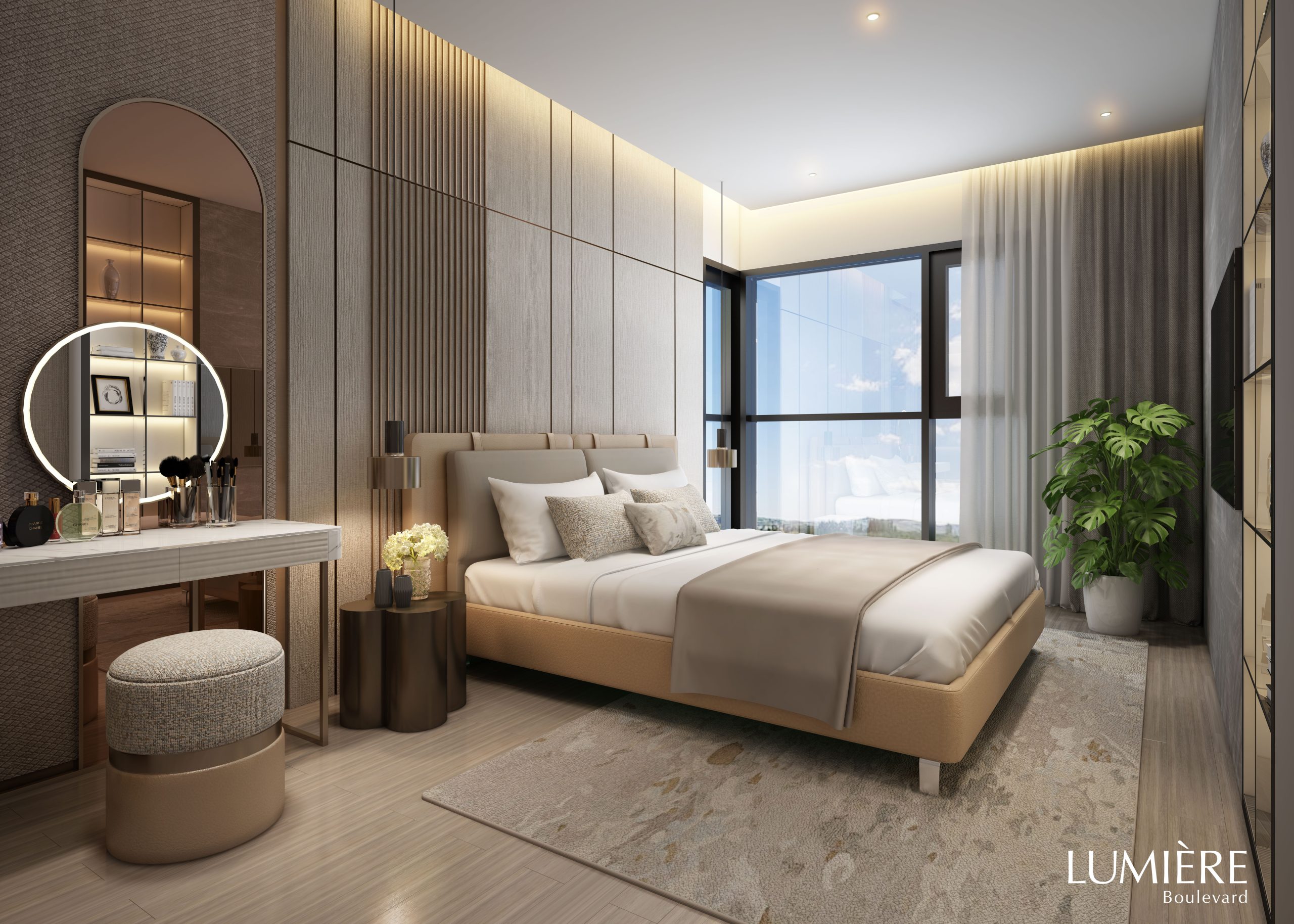 căn hộ 1 phòng ngủ lumiere boulevard
