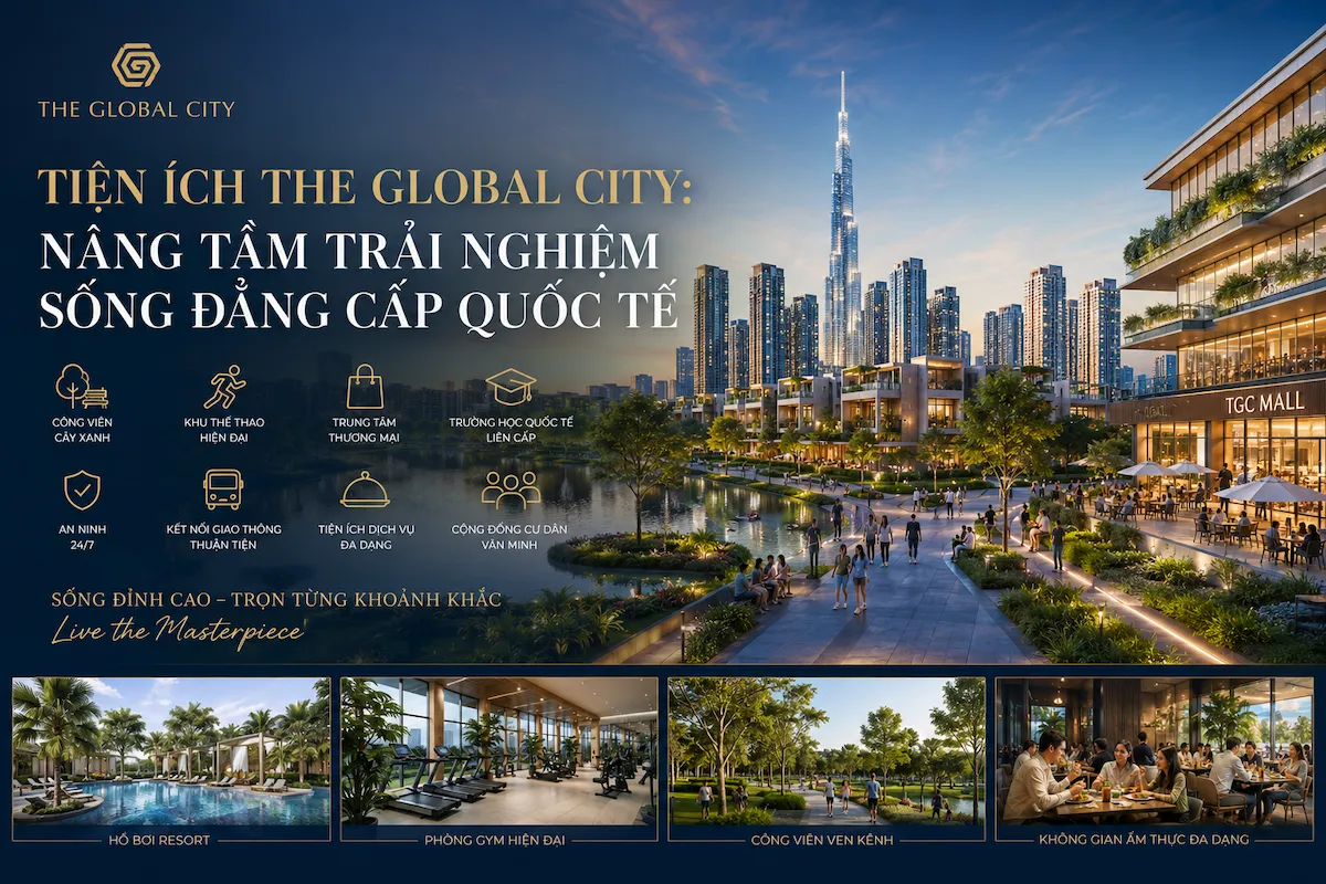 Căn hộ The Global City sở hữu hệ tiện ích cao cấp