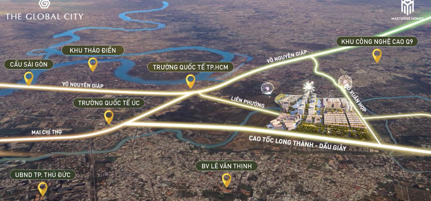 Đường Liên Phường giúp kết nối The Global City