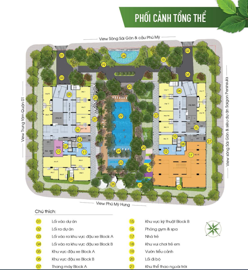 Mặt bằng tổng thể Lux Garden