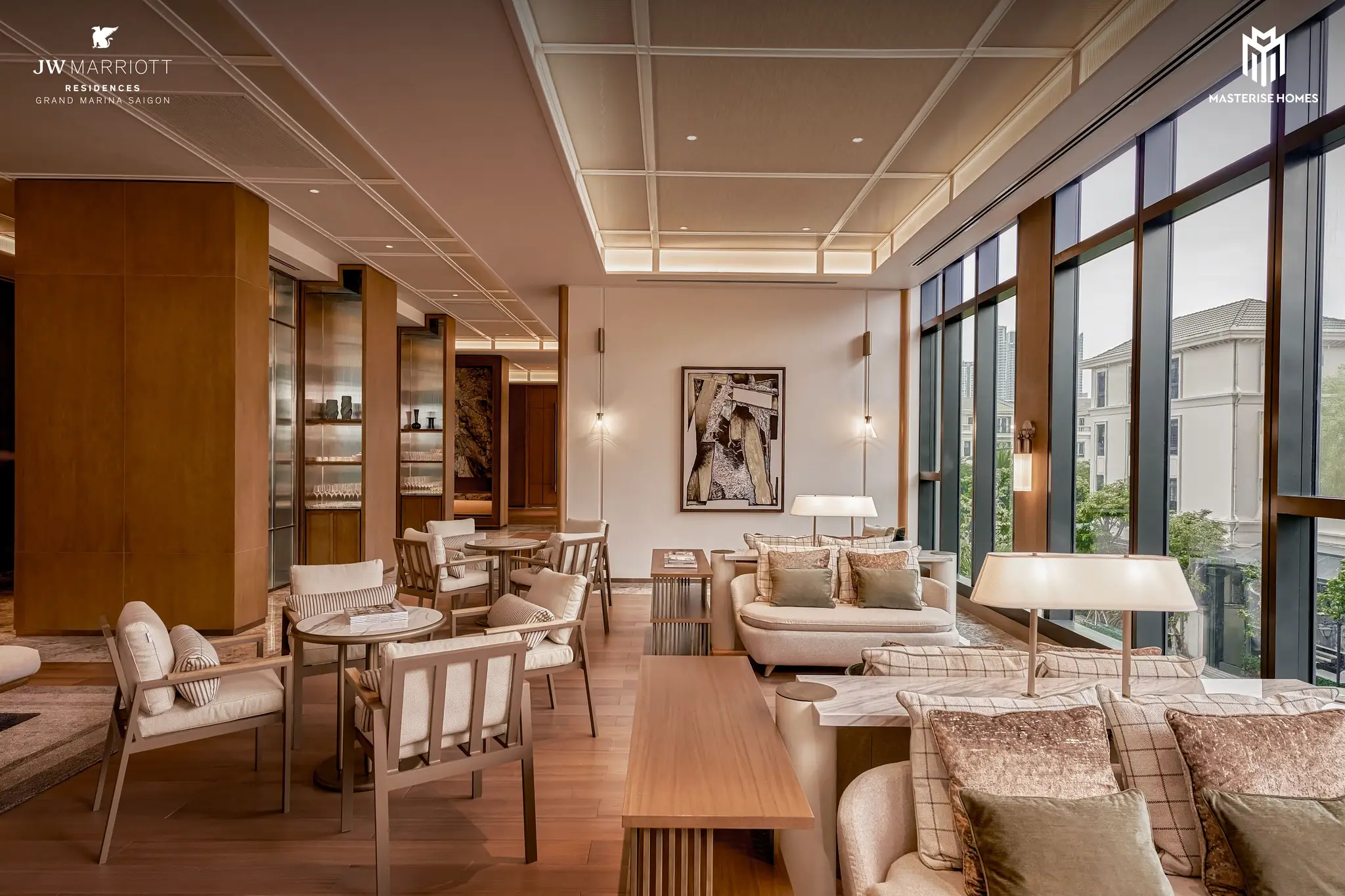 Clubhouse, lounge & thư viện grand marina saigon