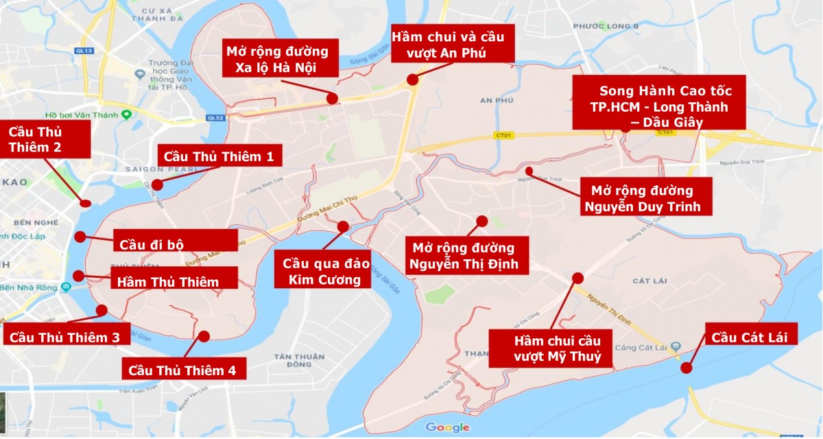 Hạ tầng giao thông Quận 2 tạo động lực tăng giá bất động sản
