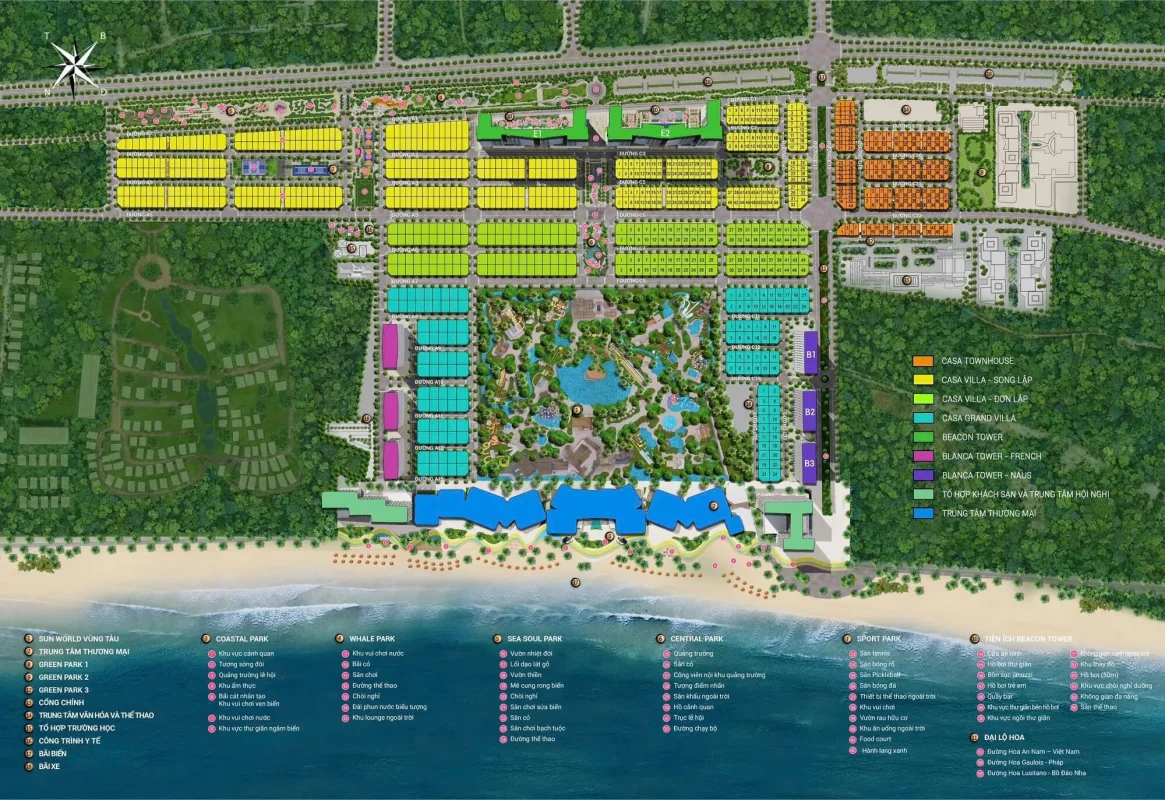 Mặt bằng tổng thể Blanca City