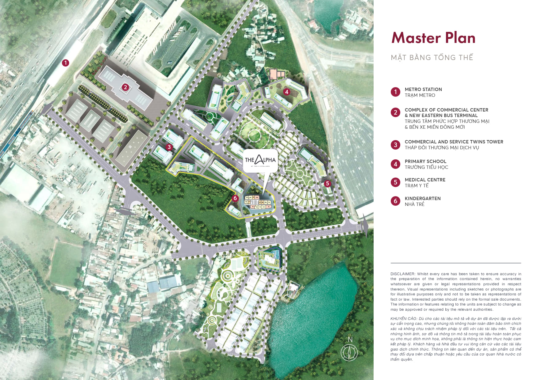 Mặt bằng tổng thể The Alpha Residence
