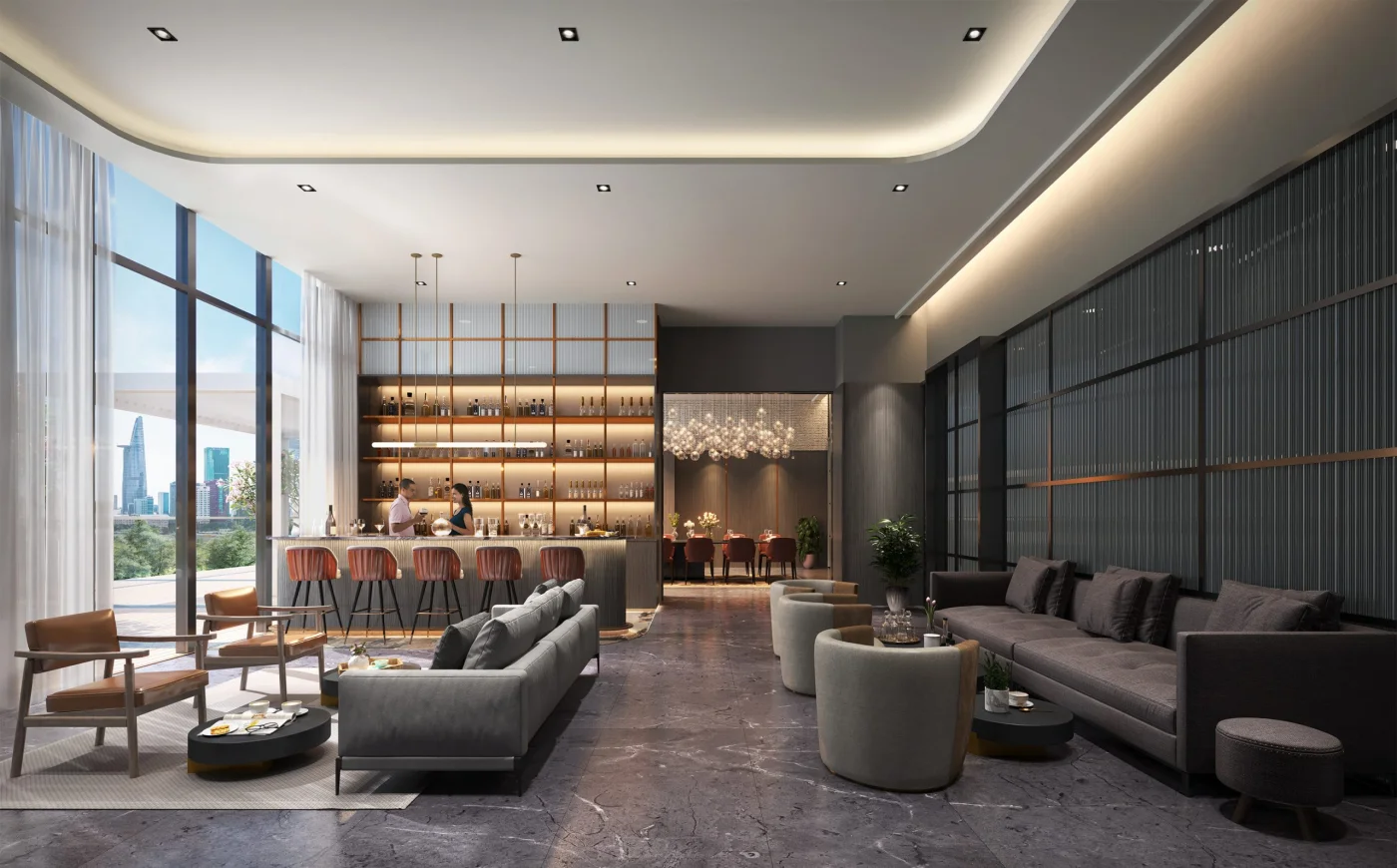 Phòng sinh hoạt chung The Metropole Thủ Thiêm