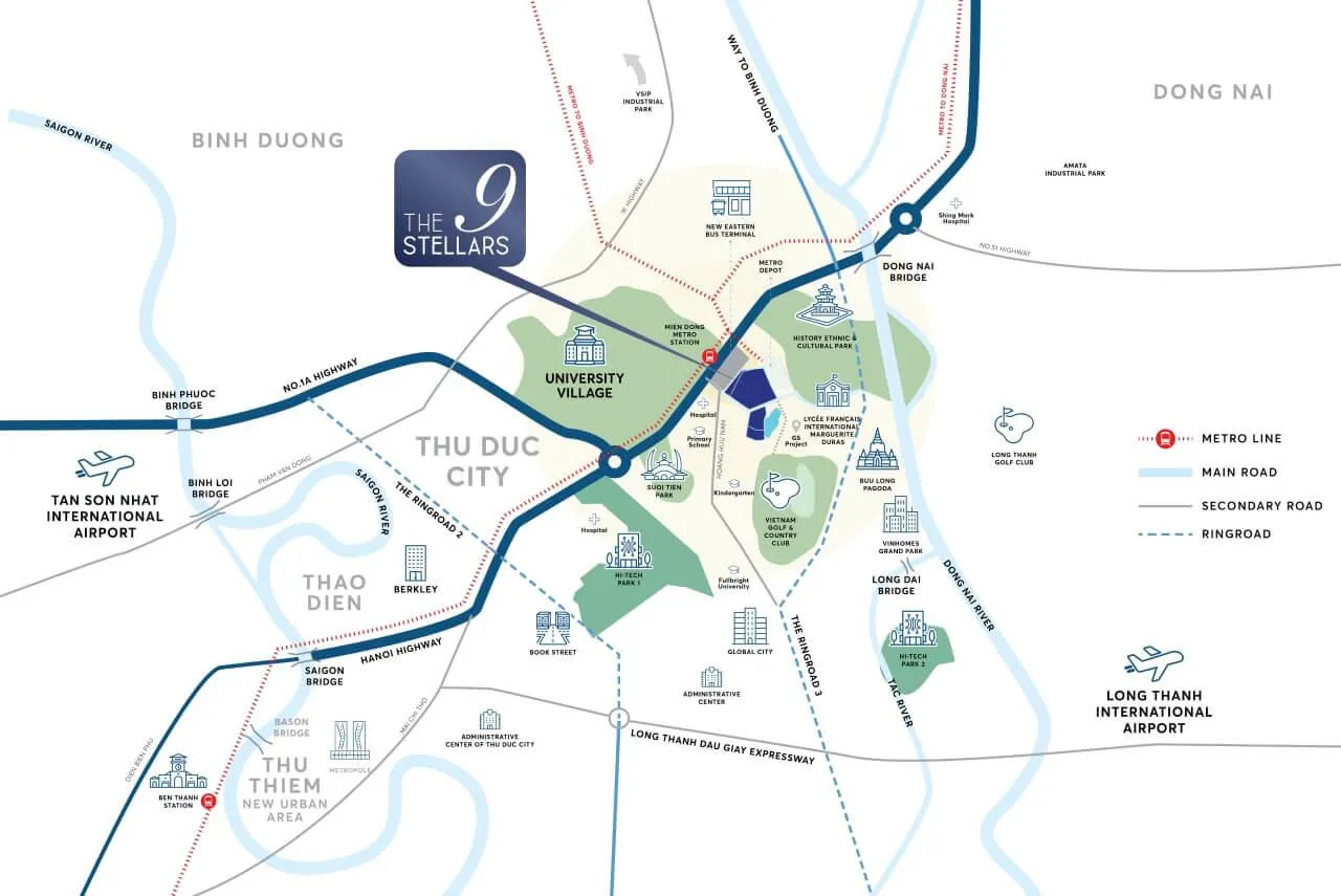 Vị trí phân khu The Alpha Residence
